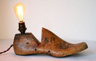 Vintage Shoe Form Lamp